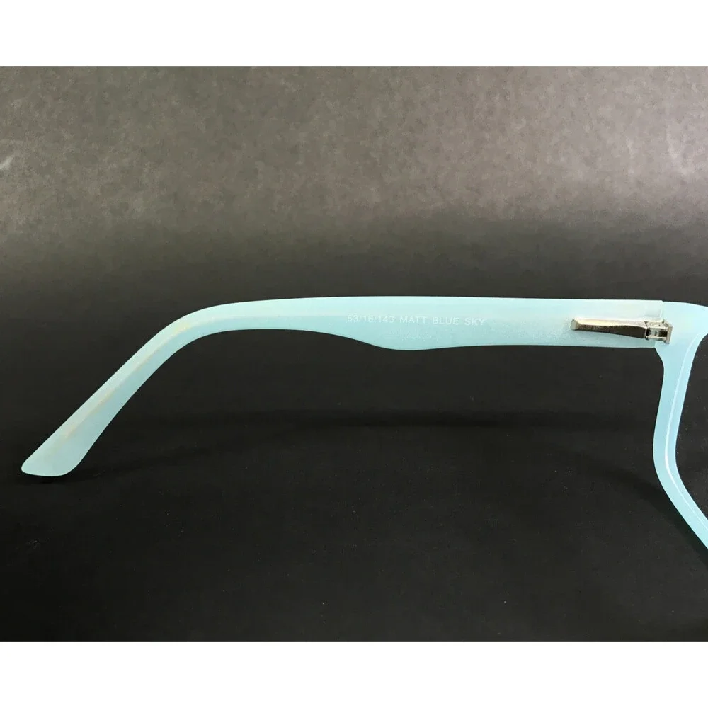 Enhance Eyeglasses Frames 4030 MATTE BLUE SKY Rectangle Full Rim 53-16-143